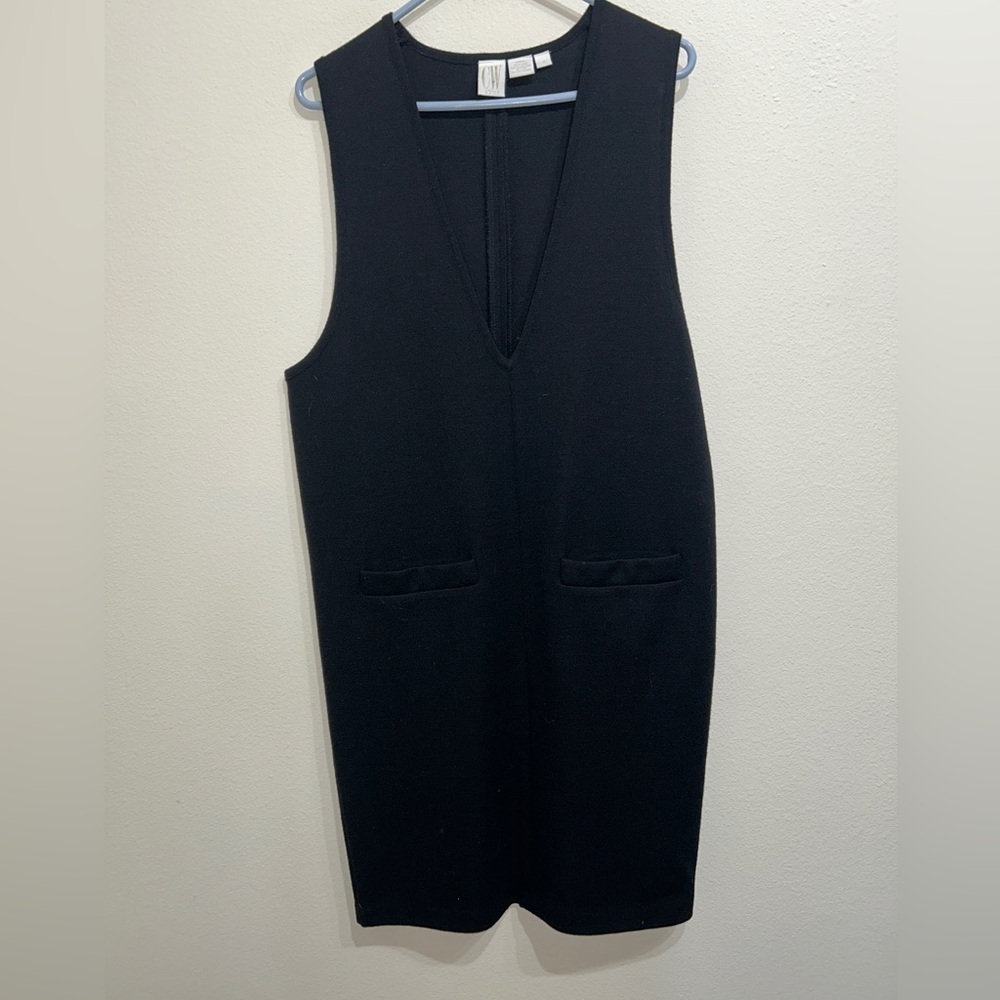 CW Clifford Willis Vintage Sleeveless Wool V-Neck Sweater | Small